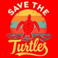 Determined Turtle - Save The Turtles Santa Hat thumb 1