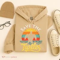 Determined Turtle - Save The Turtles Hoodie thumb 4