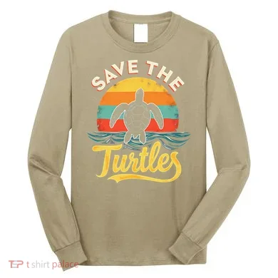 Determined Turtle - Save The Turtles Long Sleeve Shirt