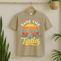Determined Turtle - Save The Turtles T-Shirt thumb 2