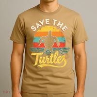 Determined Turtle - Save The Turtles T-Shirt thumb 3
