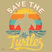 Determined Turtle - Save The Turtles T-Shirt thumb 7