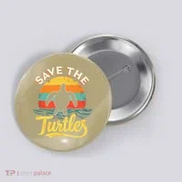 Determined Turtle - Save The Turtles Button thumb 0