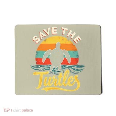 Determined Turtle - Save The Turtles Mousepad