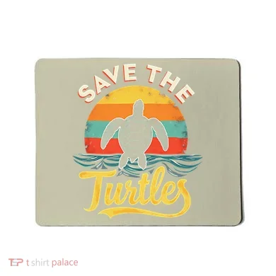 Determined Turtle - Save The Turtles Mousepad