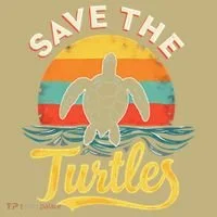 Determined Turtle - Save The Turtles Mousepad thumb 1