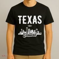 Dallas Texas Skyline T-Shirt thumb 3