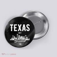 Dallas Texas Skyline Button thumb 0