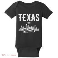 Dallas Texas Skyline Baby Bodysuit thumb 0