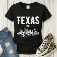Dallas Texas Skyline Women's T-Shirt thumb 3