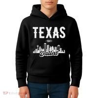 Dallas Texas Skyline Kids Hoodie thumb 4