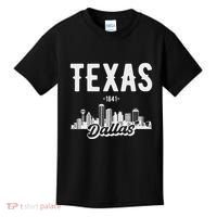 Dallas Texas Skyline Kids T-Shirt thumb 0