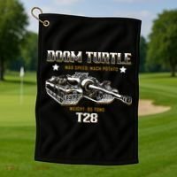 Doom Turtle T28 Super Heavy Tank Golf Towel thumb 1