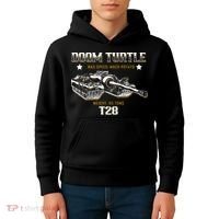 Doom Turtle T28 Super Heavy Tank Kids Hoodie thumb 4