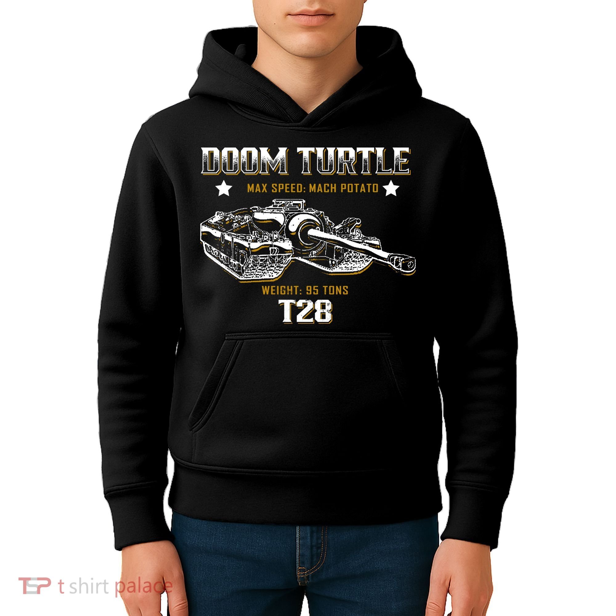 Doom Turtle T28 Super Heavy Tank Kids Hoodie
