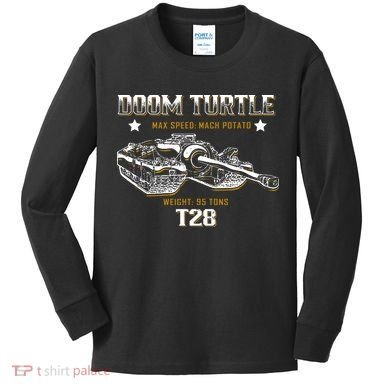 Doom Turtle T28 Super Heavy Tank Kids Long Sleeve Shirt