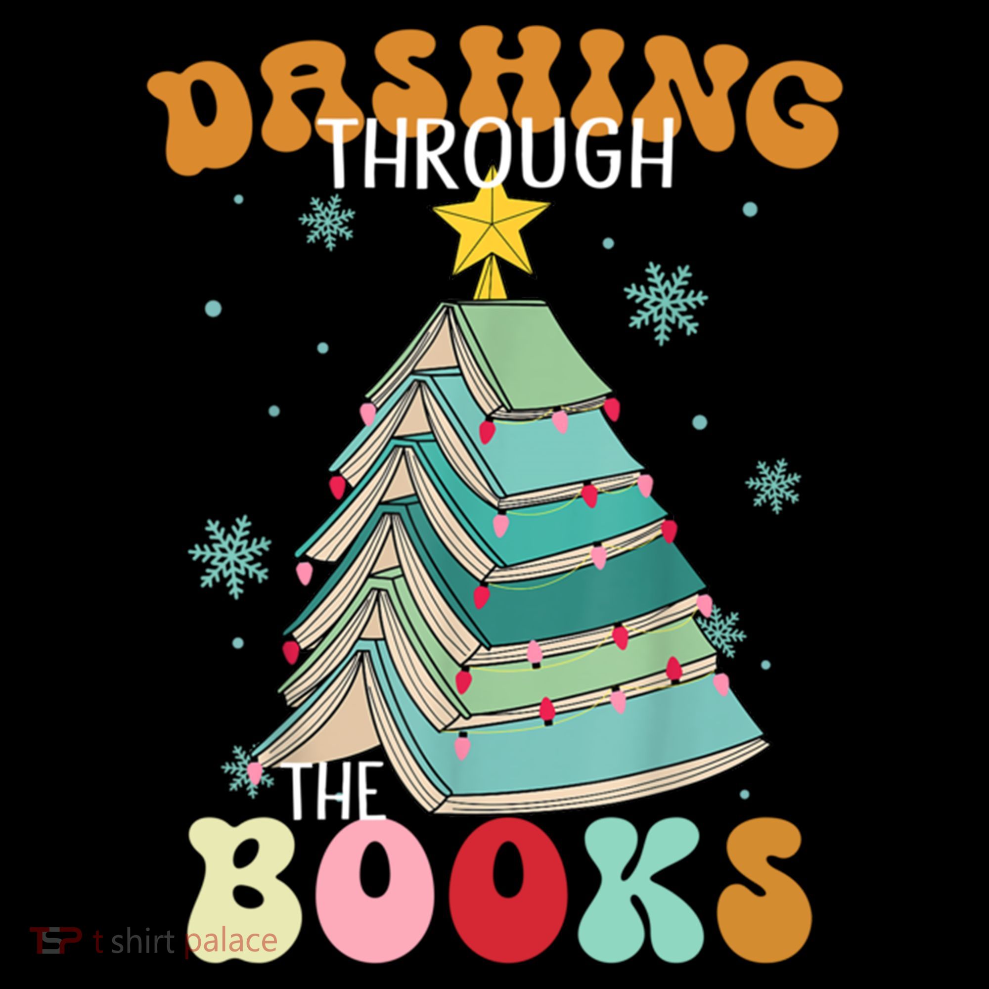 Dashing Through The Books Funny Book Christmas Tree Teacher Great Gift Coffee Mug