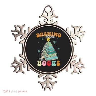 Dashing Through The Books Funny Book Christmas Tree Teacher Great Gift Ornament