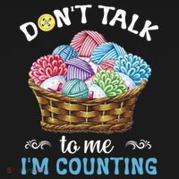 Don't Talk To Me I'm Counting Funny Crochet Knitting Funny Gift Doggie Tank thumb 4