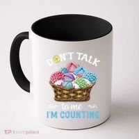 Don't Talk To Me I'm Counting Funny Crochet Knitting Funny Gift Coffee Mug thumb 0