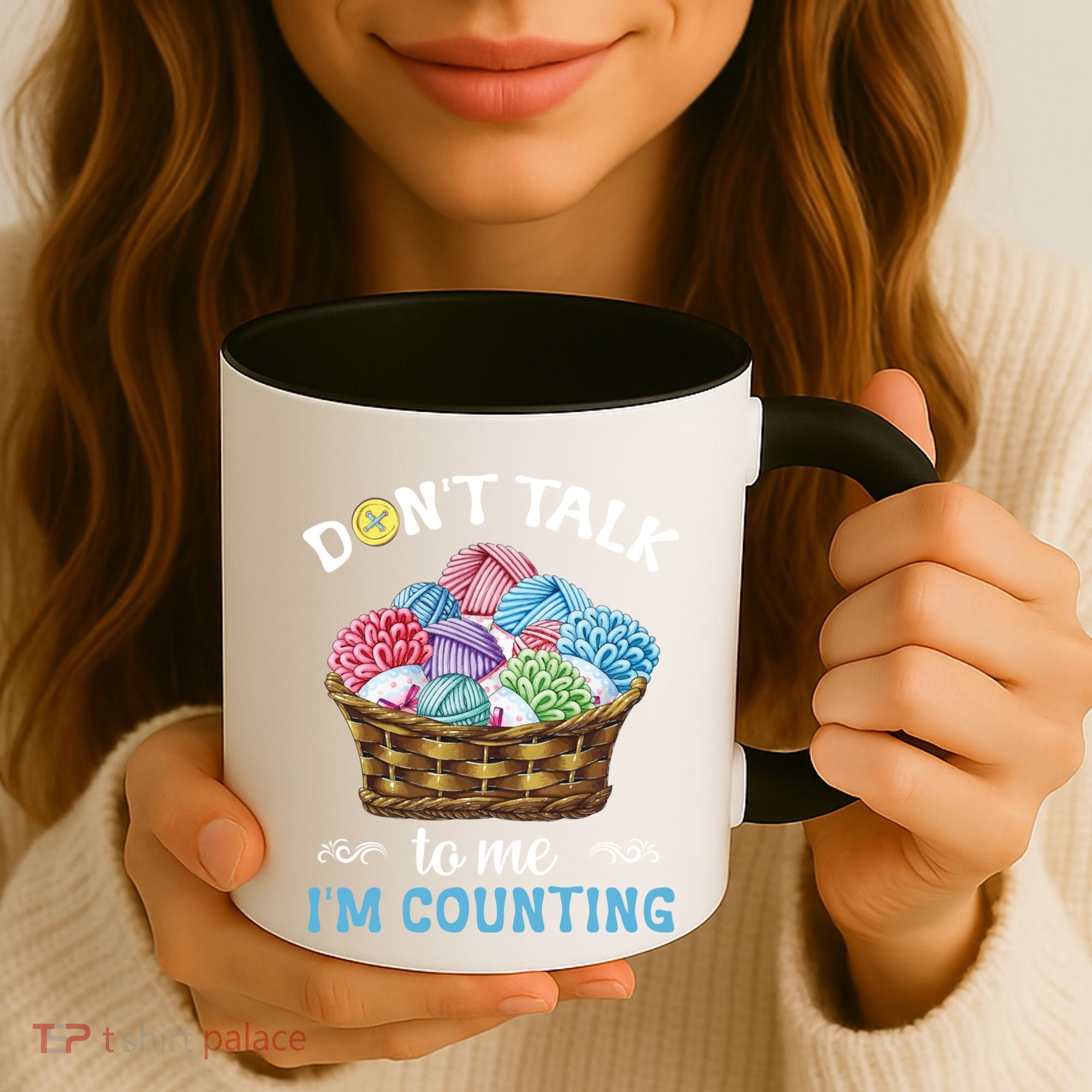 Don't Talk To Me I'm Counting Funny Crochet Knitting Funny Gift Coffee Mug