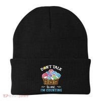 Don't Talk To Me I'm Counting Funny Crochet Knitting Funny Gift Beanie thumb 0