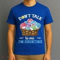 Don't Talk To Me I'm Counting Funny Crochet Knitting Funny Gift T-Shirt thumb 3