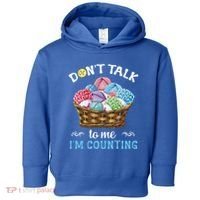 Don't Talk To Me I'm Counting Funny Crochet Knitting Funny Gift Toddler Hoodie thumb 0