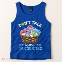 Don't Talk To Me I'm Counting Funny Crochet Knitting Funny Gift Tank Top thumb 2