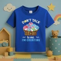 Don't Talk To Me I'm Counting Funny Crochet Knitting Funny Gift Toddler T-Shirt thumb 3