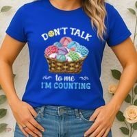 Don't Talk To Me I'm Counting Funny Crochet Knitting Funny Gift Women's T-Shirt thumb 2