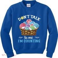 Don't Talk To Me I'm Counting Funny Crochet Knitting Funny Gift Kids Sweatshirt thumb 0