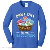 Don't Talk To Me I'm Counting Funny Crochet Knitting Funny Gift Kids Long Sleeve Shirt thumb 0