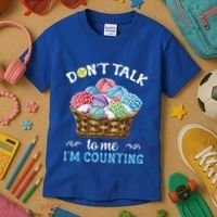 Don't Talk To Me I'm Counting Funny Crochet Knitting Funny Gift Kids T-Shirt thumb 3