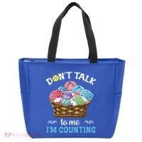Don't Talk To Me I'm Counting Funny Crochet Knitting Funny Gift Tote Bag thumb 0
