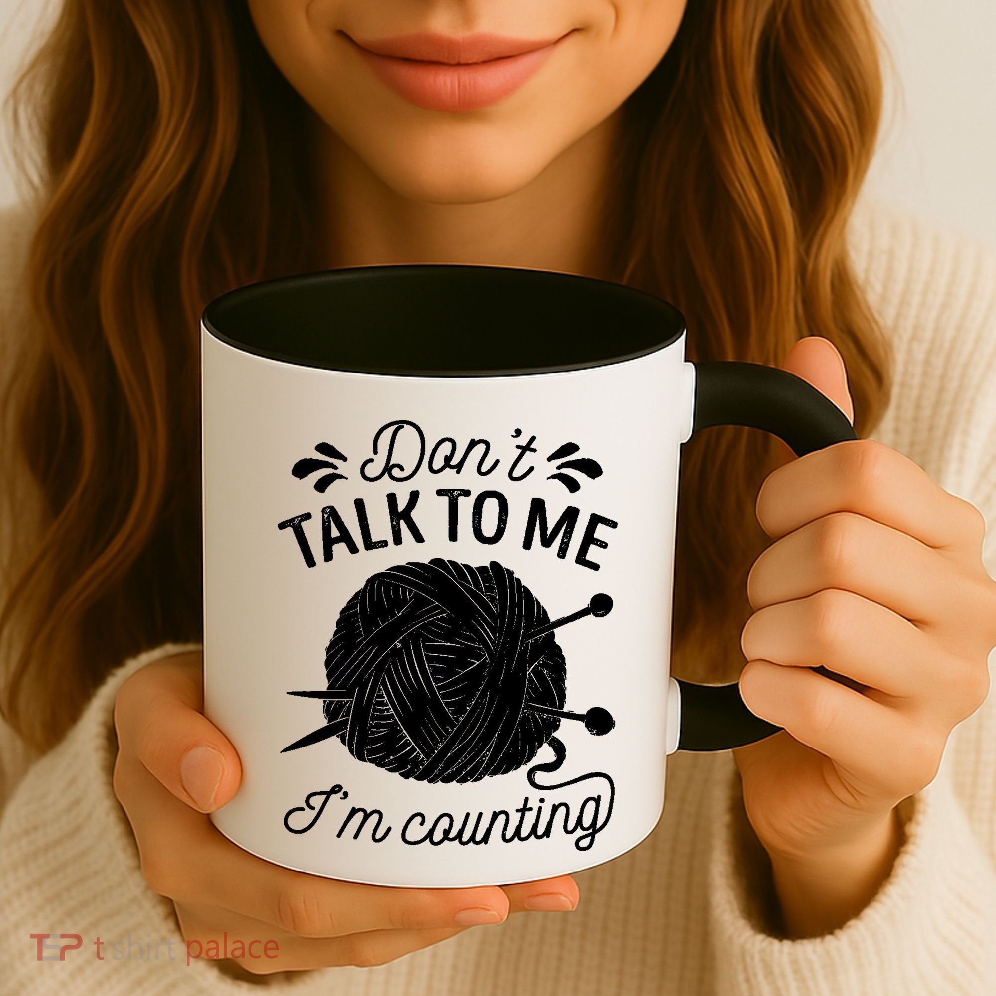 Don't Talk To Me I'm Counting Knitting Lover Knitters Gift Coffee Mug