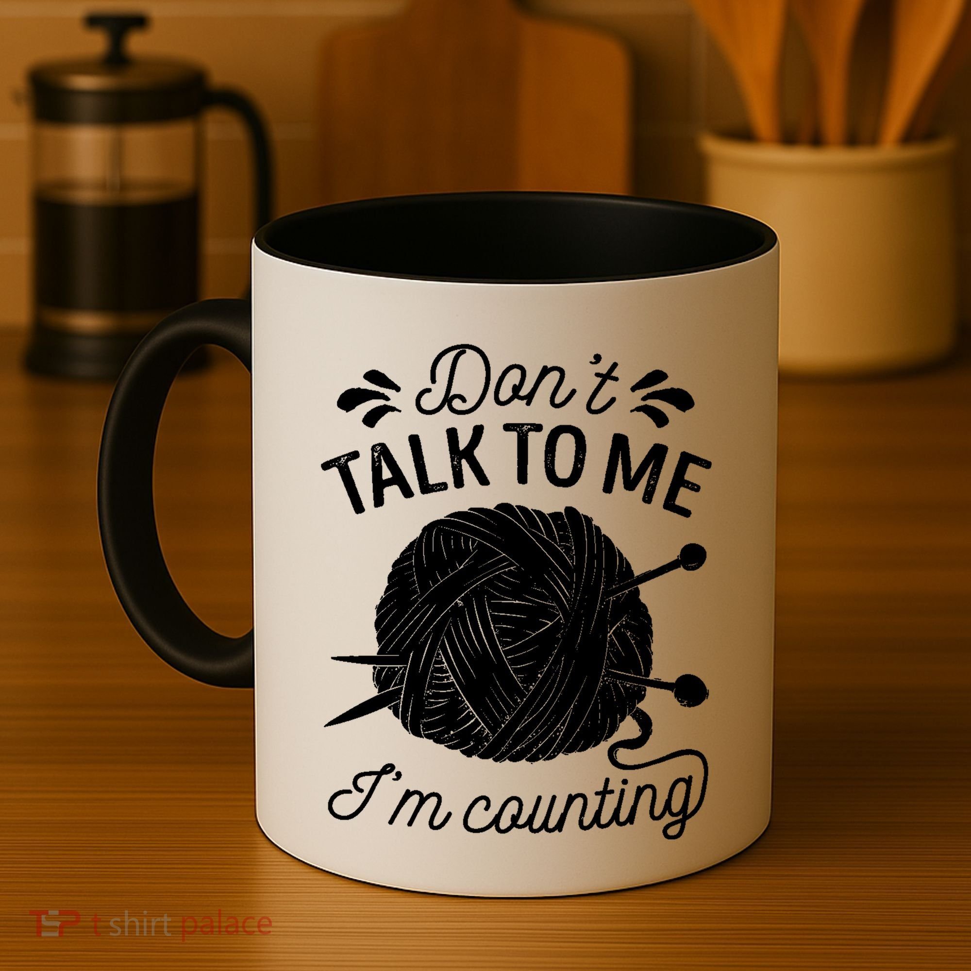 Don't Talk To Me I'm Counting Knitting Lover Knitters Gift Coffee Mug