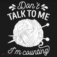 Don't Talk To Me I'm Counting Knitting Lover Knitters Gift Ornament thumb 1