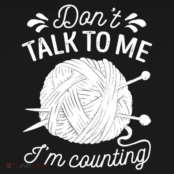 Don't Talk To Me I'm Counting Knitting Lover Knitters Gift Ornament