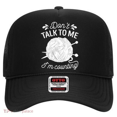 Don't Talk To Me I'm Counting Knitting Lover Knitters Gift Hat