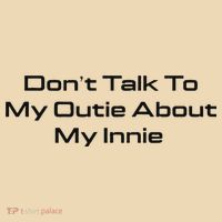 Dont Talk To My Outie About My Innie Tote Bag thumb 4