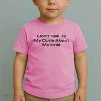 Dont Talk To My Outie About My Innie Toddler T-Shirt thumb 2