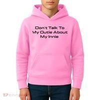 Dont Talk To My Outie About My Innie Kids Hoodie thumb 4
