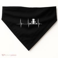 DJ Techno Turntable DJ Heartbeat EKG Pulse Dance Music USA-Made Doggie Bandana thumb 0