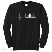 DJ Techno Turntable DJ Heartbeat EKG Pulse Dance Music Sweatshirt thumb 0
