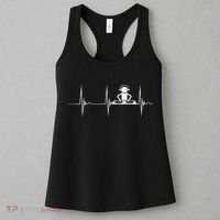 DJ Techno Turntable DJ Heartbeat EKG Pulse Dance Music Women's Tank Top thumb 3