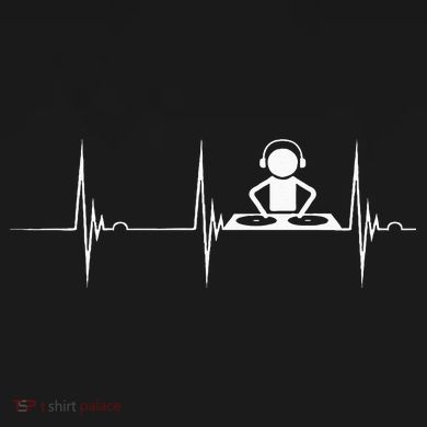 DJ Techno Turntable DJ Heartbeat EKG Pulse Dance Music Women's Tank Top