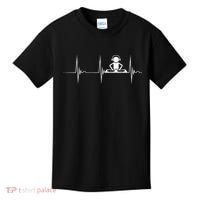 DJ Techno Turntable DJ Heartbeat EKG Pulse Dance Music Kids T-Shirt thumb 0