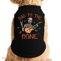 Dad To The Bone Funny Halloween Skeleton Guitar Lover Meaningful Gift Doggie Tank thumb 0