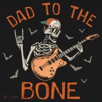 Dad To The Bone Funny Halloween Skeleton Guitar Lover Meaningful Gift Ornament thumb 1